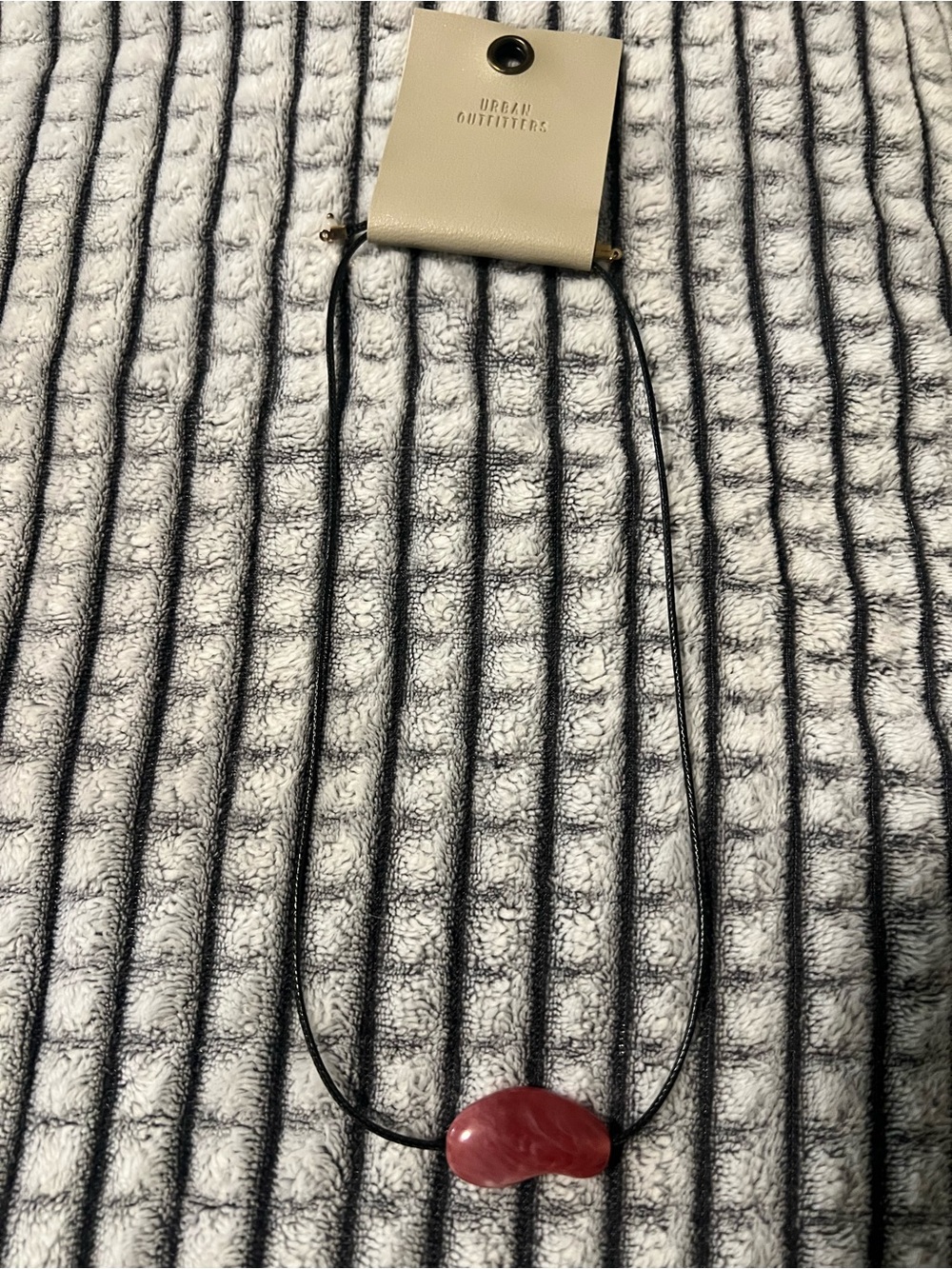 Urban Outfitters Pink/Black Mini Bead Necklace Bag Charm
